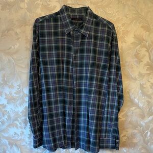 John Varvatos Multicolor Plaid Button Down Shirt